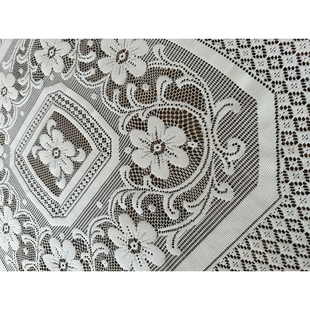 Vintage Ivory Lace Tablecloth/Table Decor 40